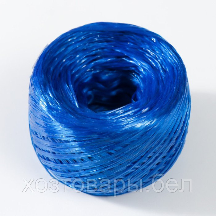 Пряжа "Для вязания мочалок" 100% полипропилен 300м/75±10 гр в форме клубка (синий перламутр) - фото 2 - id-p204351895
