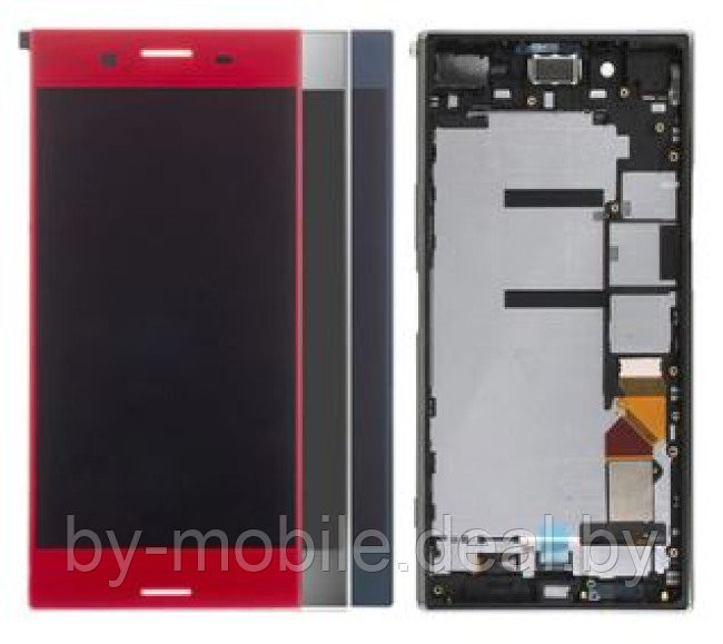 Экран (модуль) в раме Sony Xperia XZ Premium (черный) - фото 1 - id-p204357556