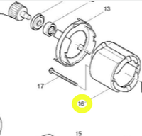 Статор к 9015B/9016B MAKITA 522838-8 (оригинал)