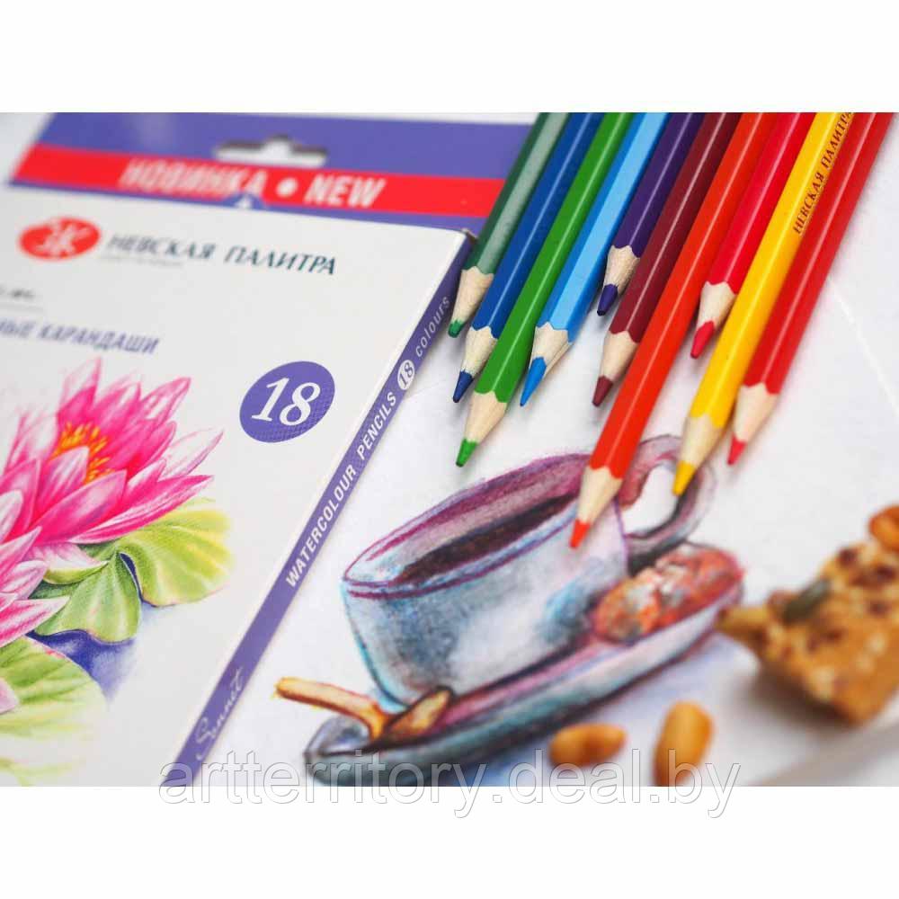 Набор акварельных карандашей "Сонет" (18 цветов) (del-2) - фото 3 - id-p204364067