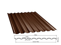 Профнастил МП20 коричневый шоколад RAL8017 (0,4 мм.) Высота 1,5 м.