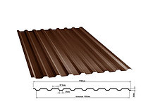 Профнастил МП20 коричневый шоколад RAL8017 (0,4 мм.) Высота 1,7 м.