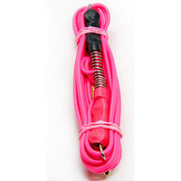 Клип-корд для машинки "Pink Silicone Clipcord With Springs - силиконовый, пружинный клип-корд"