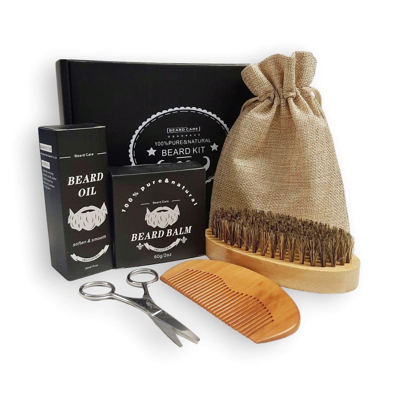 Набор для ухода за бородой и усами Beard Kit Professional 6 в 1 - фото 1 - id-p204371154