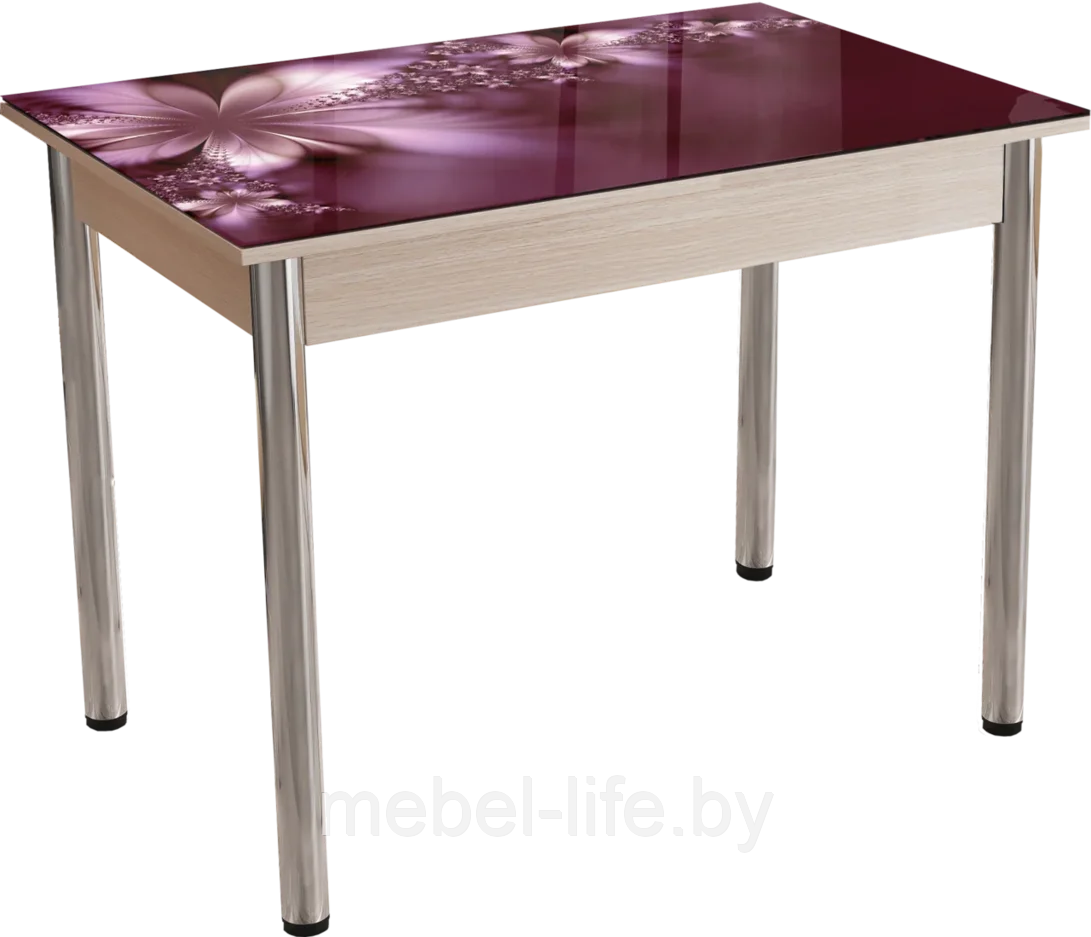 Стол обеденный №5 ЛДСП фотопечать Лилия - МК-стиль