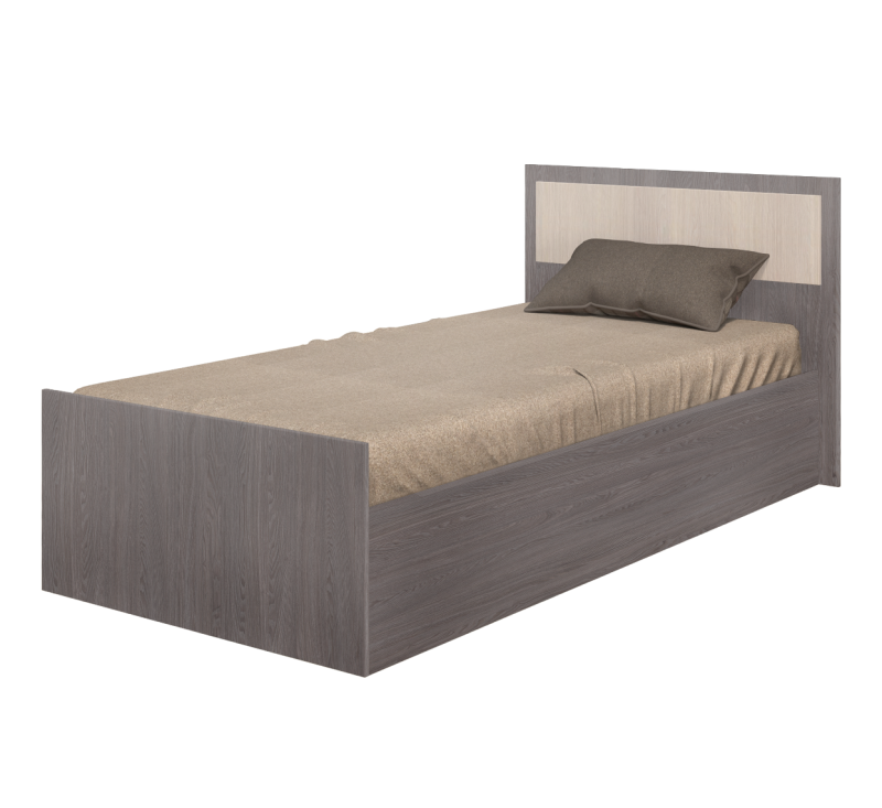 Кровать Фиеста 1.2 м (Ясень шимо) МИФ - фото 1 - id-p204373011