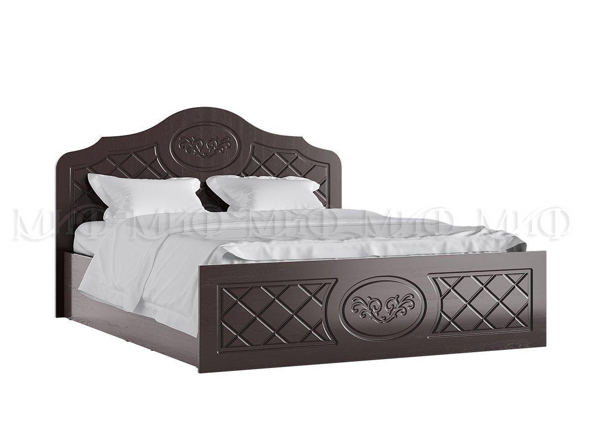 Кровать Престиж 1.4 м (Шоколад/Венге) МИФ - фото 1 - id-p204372490
