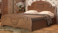 Кровать Мария 1,4м орех/кедр глянец - МиФ