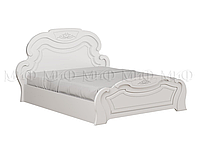 Кровать Александрина 1,6м белый/белый глянец - МиФ