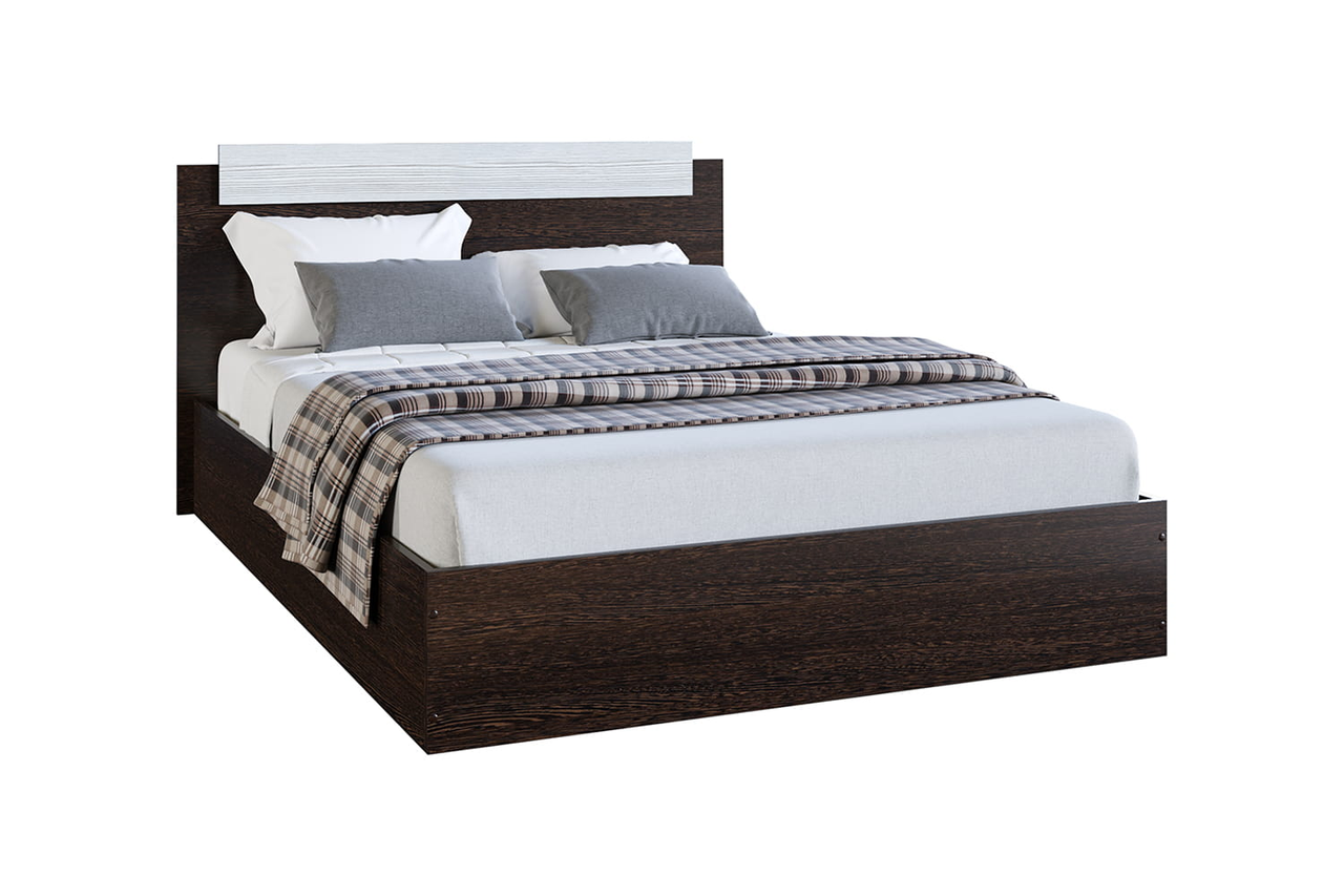 Кровать Эко 1,4м венге/лоредо - МебельЭра - фото 1 - id-p204375435