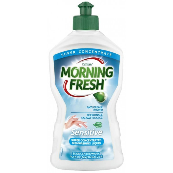 Средство для мытья посуды Morning Fresh SENSITIVE Алоэ Вера, суперконцентрат, 900мл.