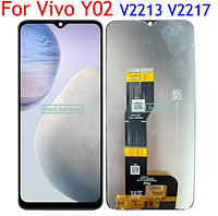 Дисплей Original для Vivo Y02/V2213/V2217 В сборе с тачскрином. Черный