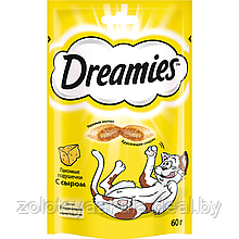 Лакомство Dreamies для взрослых кошек с сыром, 60гр