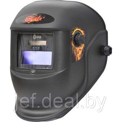 Сварочная маска 6000X-PRO LED подсветка, самозатемн.фильтр(1/1/1/2; 90х35мм;DIN 4/9/13, шлиф) SKIPER - фото 1 - id-p204380017