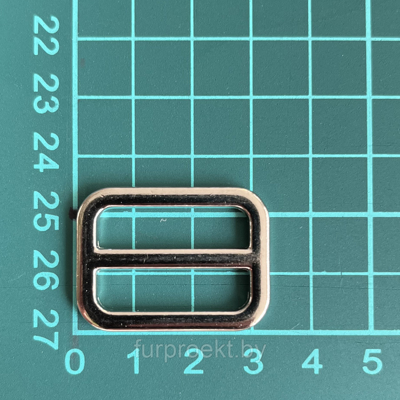 Пряжка регулировочная F423 25мм никель полир.