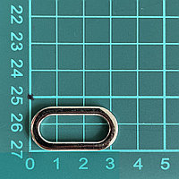 Рамка овальная F424 25мм никель