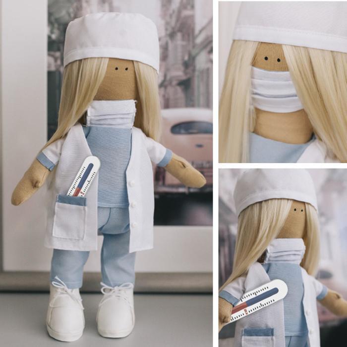 Интерьерная кукла "Доктор Кейт", набор для шитья 15,6 × 22.4 × 5.2 см - фото 1 - id-p204356076