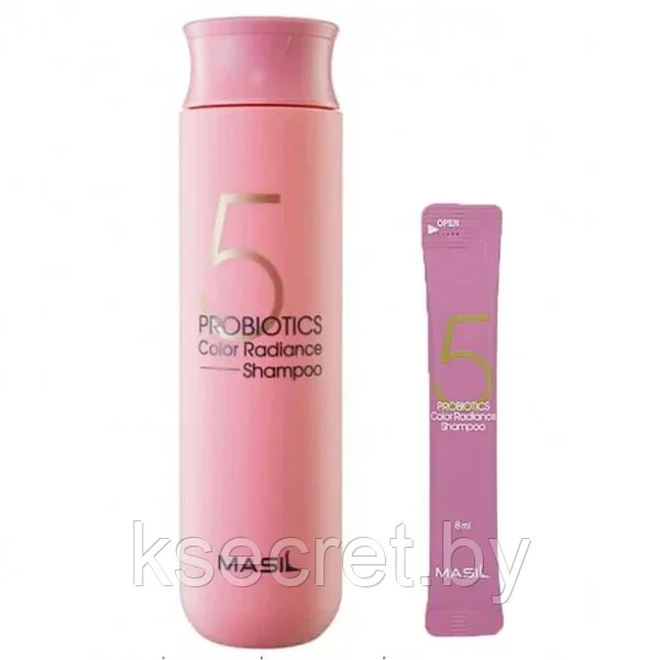 Шампунь для окрашенных волос с пробиотиками - 5 Probiotics Color Radiance Shampoo, 300 ml [Masil] - фото 2 - id-p204387275