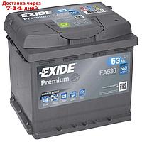 Аккумуляторная батарея Exide 53 Ач, обратная полярность Premium EA530