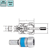 Резьбонарезной патрон ST-GB с цилиндрическим хвостовиком
