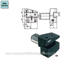 Радиальн. держатель резцов, обратн. левый, короткий, Форма B4