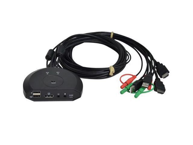 Переключатель KVM KS-is KVM HDMI, Audio 2xUSB KS-767 - фото 1 - id-p204390489