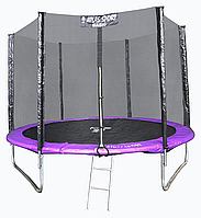 Батут Atlas Sport 252 см (8ft) BASIC с лестницей PURPLE