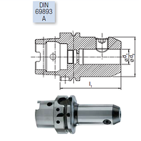 ФРЕЗЕРНЫЙ ЗАЖИМНОЙ ПАТРОН DIN 69893 A, системы Weldon