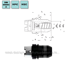 ПАТРОН С ГИДРОЗАЖИМОМ TENDO E compact DIN 69893 A