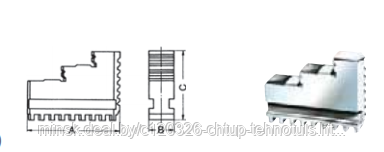 КУЛАЧКИ для трех- ичетырехкулачкового токарного патрона Rohm по DIN 6350 - фото 1 - id-p28015232