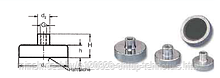 Плоский магнит с резьбовой втулкой