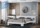 Кровать Эва КР-007 1.6м - Белый гладкий (МКстиль), фото 2