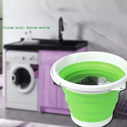 Портативная стиральная машинка мини (зеленый), фото 2