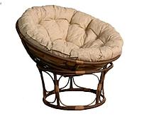 Кресло из искусственного ротанга Papasan какао