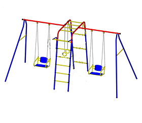 Уличный спортивный комплекс для дачи Пионер Юла Макси 2 качели