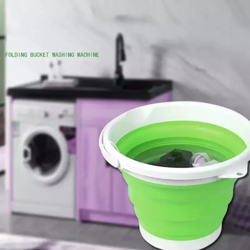 Портативная стиральная машинка мини (зеленый) - фото 2 - id-p204398622