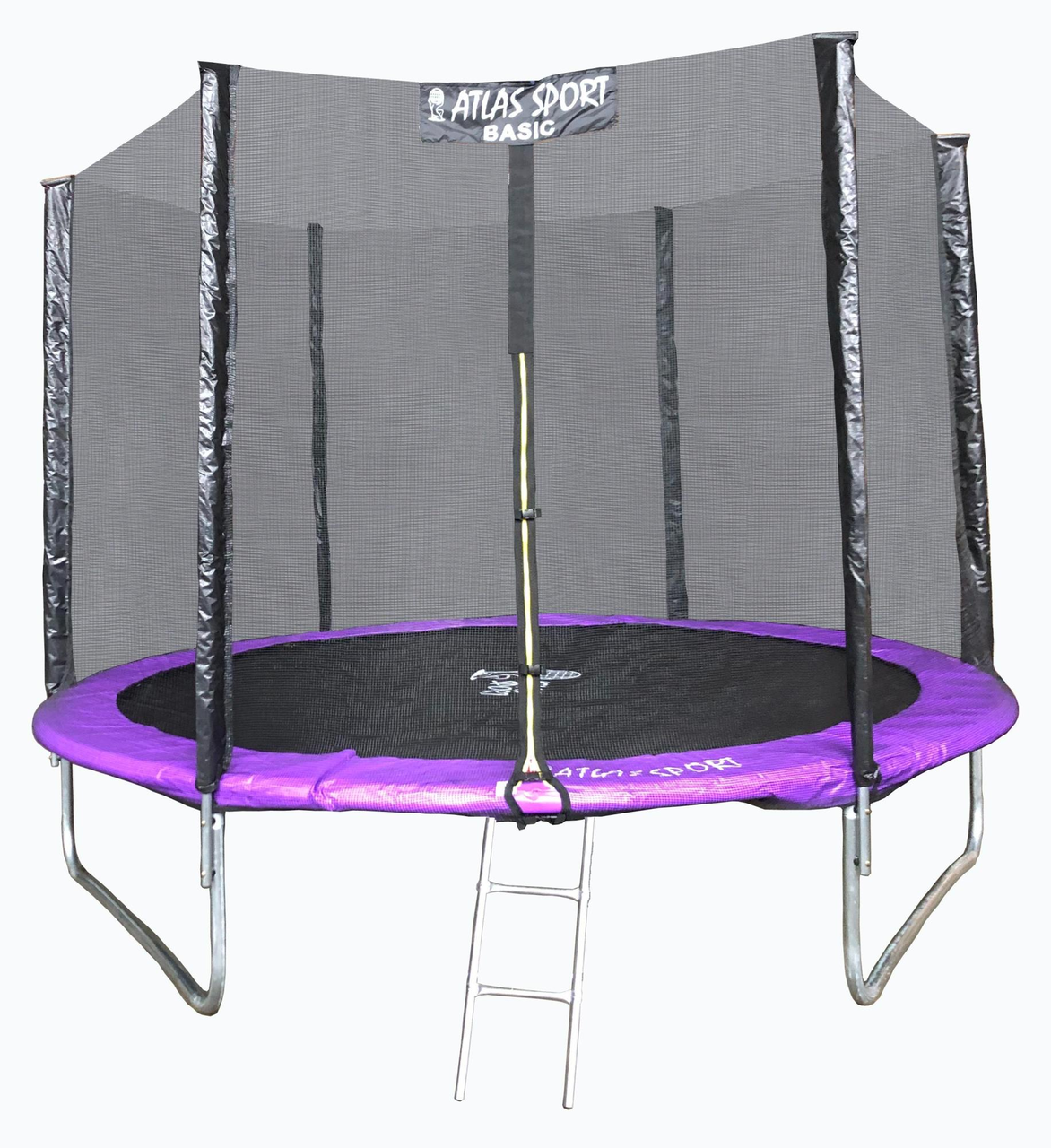 Батут Atlas Sport 252 см (8ft) BASIC с лестницей PURPLE