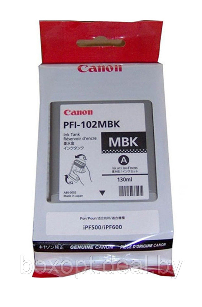 Картридж Canon PFI-102MBK (0894B001) Matte Black (Original) - фото 1 - id-p204401076