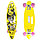 Скейтборд светящийся 55*14 см жёлтый, фото 2