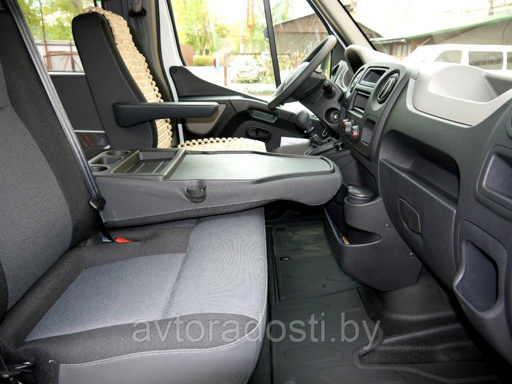 Чехлы для Renault Master III (2010-2019) сиденья 1+2, полка в сиденье (ткань, жаккард) - фото 5 - id-p157357006