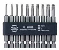 7045BE 9570 Биты Standard TORX® со сферической головкой в компактной планке битов, 10 предметов.