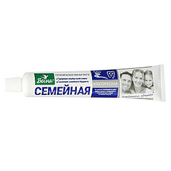 Зубная паста "Семейная" 90г, классическая, без футляра (Россия)