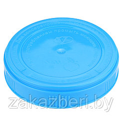Крышка пластмассовая для консервирования винтовая (твист-офф) д100мм, голубой (Россия)