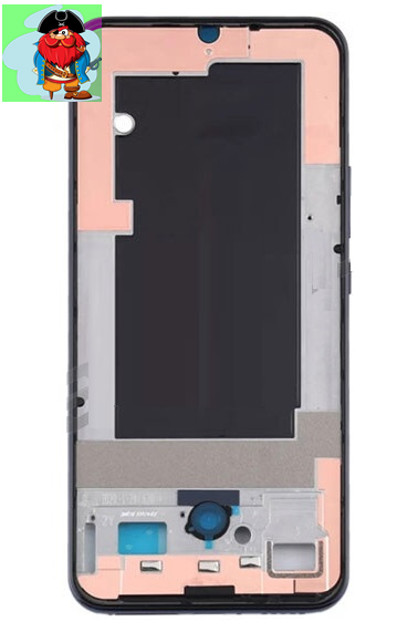 Средняя часть (рамка) для Xiaomi Mi Note 10 цвет: серебристый - фото 1 - id-p204409328