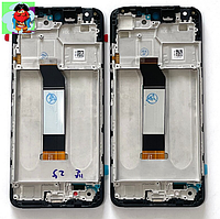 Средняя часть (рамка) для Xiaomi POCO X3, X3 Pro цвет: синий
