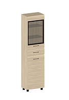 Шкаф-пенал с витриной Лером Камелия ШК-2646-АС (ясень асахи)