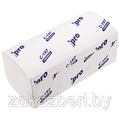 Полотенце бумажное 2-х слойное "PROtissue. Premium" 200л, 22х21см, V сложения (Россия)