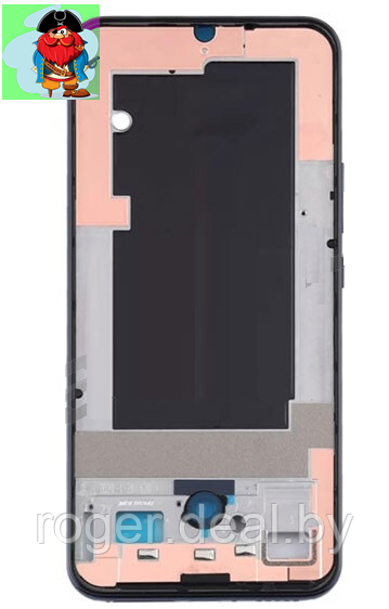Средняя часть (рамка) для Xiaomi Mi Note 10 цвет: чёрный - фото 1 - id-p204409607