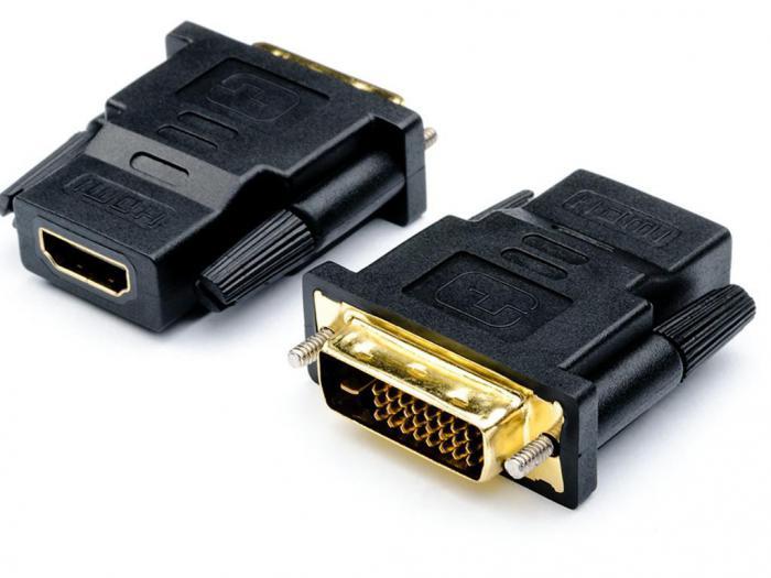 Аксессуар ATcom DVI M - HDMI F Black АТ11208 - фото 1 - id-p204191656