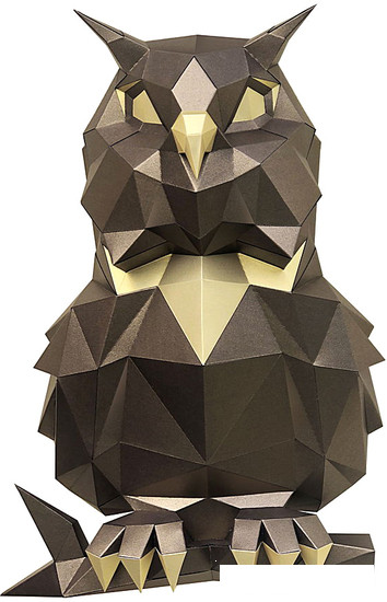 PaperCraft PAPERRAZ Сова Пухля (бронзовый) - фото 1 - id-p202586089